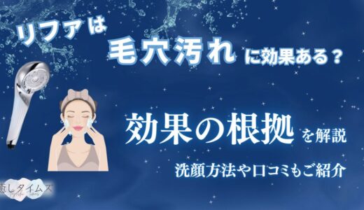 リファのシャワーヘッドは毛穴の汚れ・黒ずみに効果ある？根拠やミストで肌の汚れを落とす洗顔方法を解説